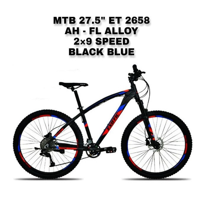 Sepeda Gunung MTB 27.5" Pacific Exotic 2658 AH - FL Alloy 2x9sp