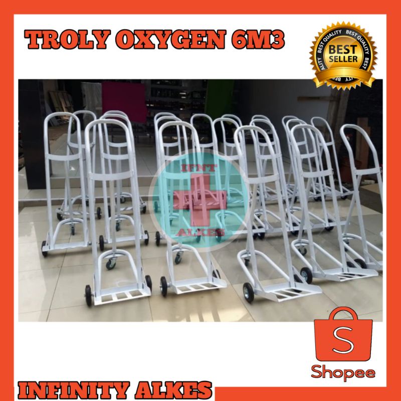 Troly Oxygen 6m3 / Troly Tabung