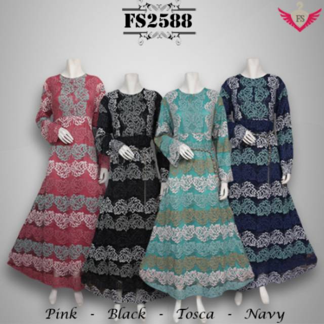 Gaun Pesta Brokat Jumbo