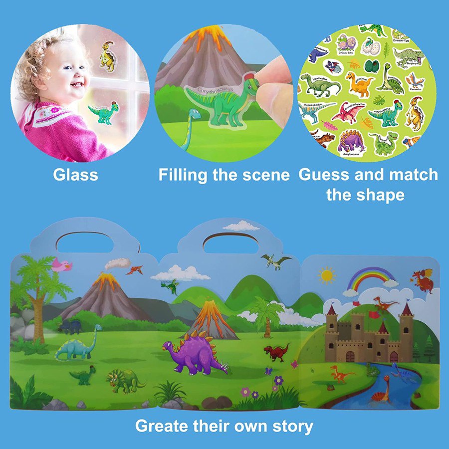 

Adn Reusable First Sticker Book Mainan Buku Album Stiker Anak Tempel Ulang