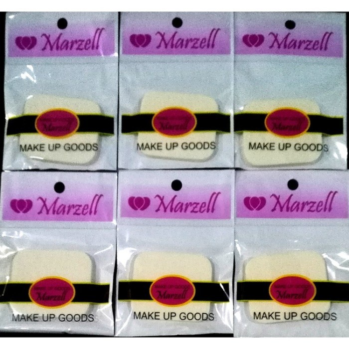 BEST SELLER!! Spons Bedak Marzell / Marzell Powder Puff Sponge Harga Satuan