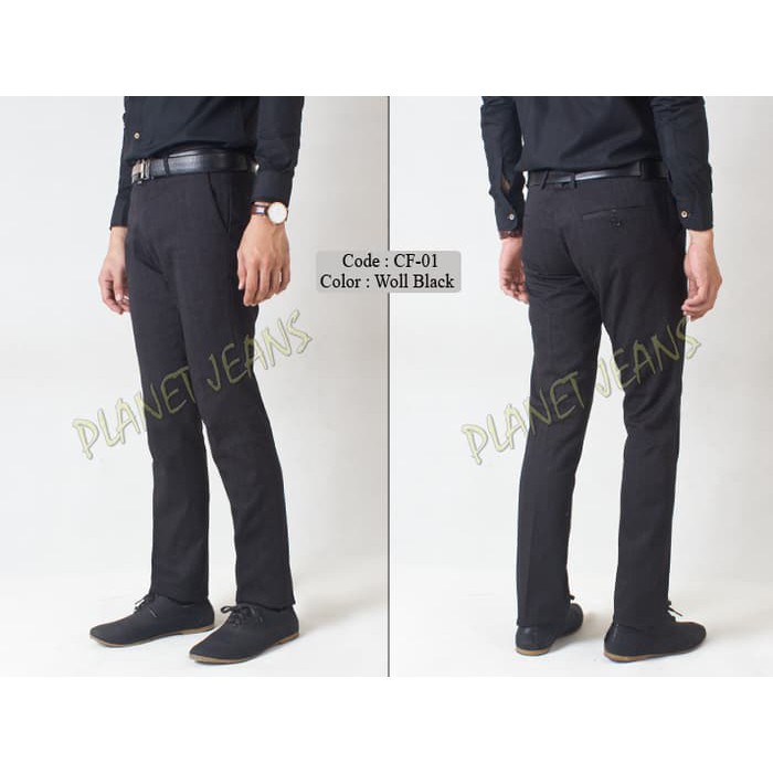 Celana formal Pria Slimfit Celana Bahan Kerja Model Slimfit panjang