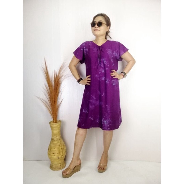 Dress Vina Rayon Tie Dye / Home Dress Vina / Daster Vina Rayon Tie Dye Bali / Daster Tie Dye Bali