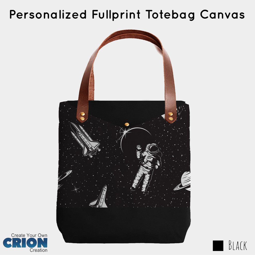 Personalized Fullprint Totebag Canvas - Space Astronaut - By Crion