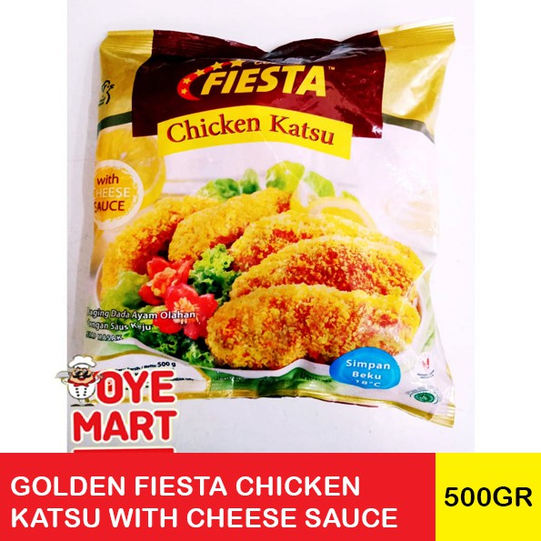 GOLDEN FIESTA CHICKEN KATSU WITH CHEESE SAUCE 500GR / NUGGET KATSU