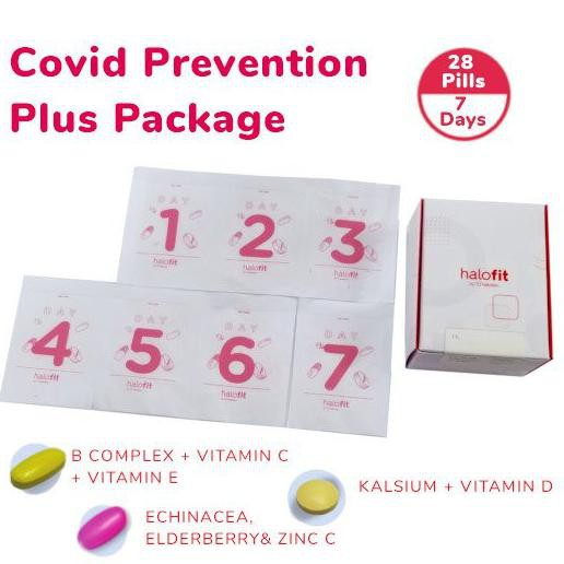 ❤BISA COD❤【BISA COD】 Vitamin C,D, Echinacea Zinc- Suplemen Imun Cegah Covid Plus by Halofit