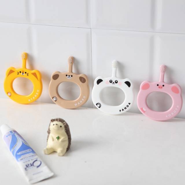 (BC) SIKAT GIGI BAYI BALITA ANIMAL/ BABY TOOTH BRUSH/FINGER TOOTHBRUSH - SIKAT GIGI ANAK KURU