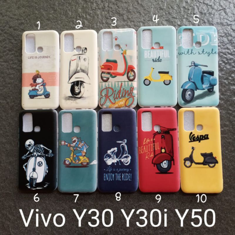 Case gambar Vivo Y30 Y30i Y50 motif gambar soft softcase softshell silikon cover casing kesing housing