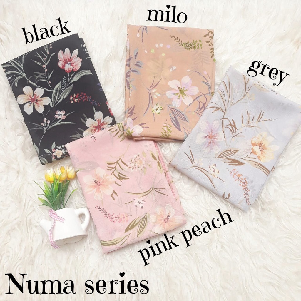 HIJAB NUMA/HIJAB SEGIEMPAT/JILBAB SEGI EMPAT/KERUDUNG SEGI4/SQUARE MOTIF ABSTRAK/POLYCOTTON