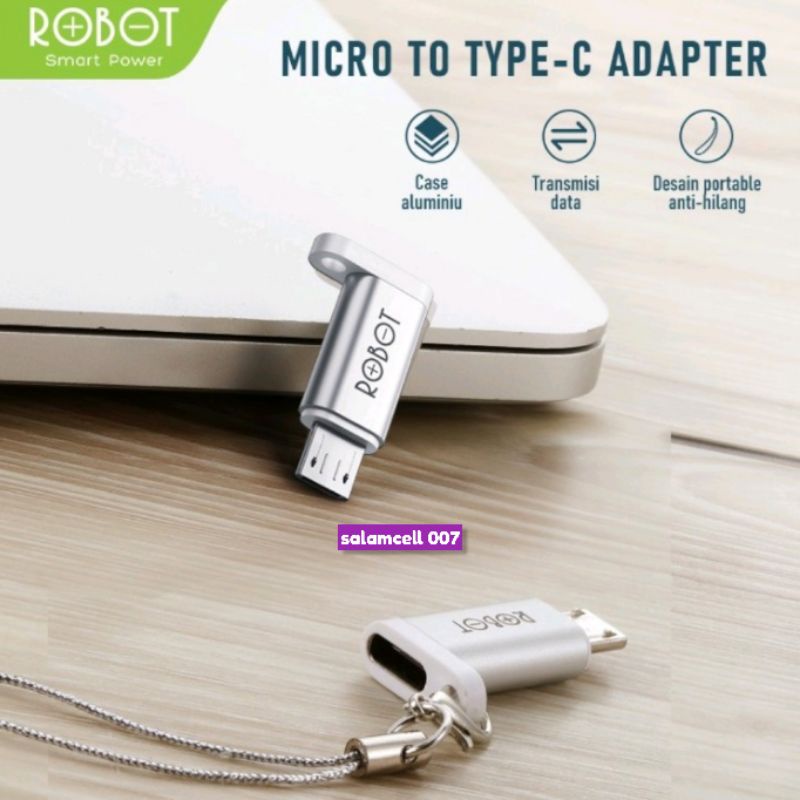 OTG ROBOT Type-C To Micro,Micro To Type-C Original Garansi Resmi