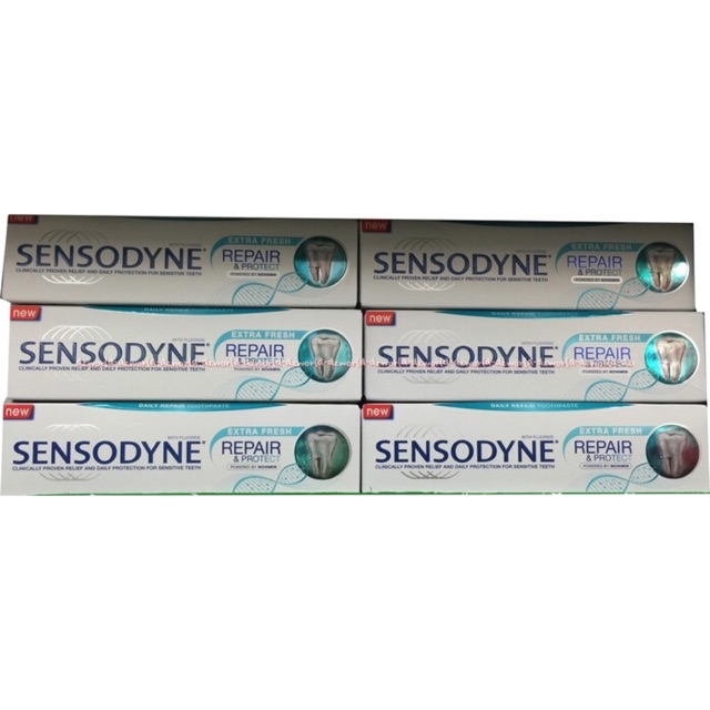 Sensodyne Extra Fresh Repair &amp; Protect 100gr Flouride Toothpaste For Sensitive Teeth Odol Memperbaiki Gigi Sensitif Untuk Gigi Pasta Gigi Sensitive Sensodain Toothpaste Tooth Paste