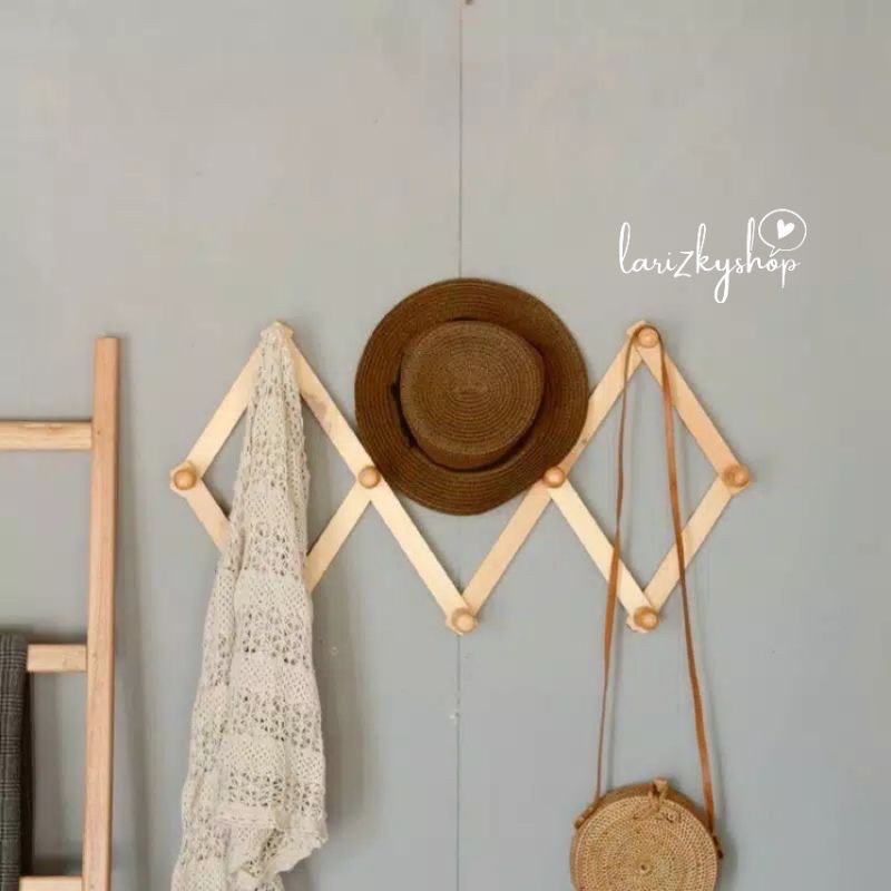 GANTUNGAN KAYU LIPAT / GANTUNGAN BAJU LIPAT