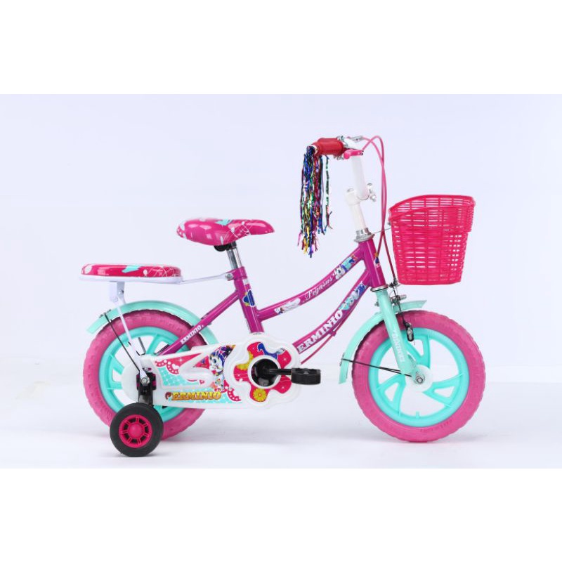 Sepeda Mini Eva Busa Anti Kempes 12&quot;anak 2 sd 4 tahun(Bell bonus ) GIRL Gambar Sesuai dipajang