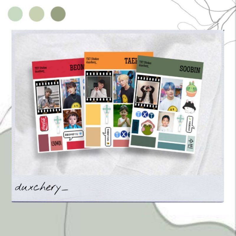 

TXT STICKER SET | TXT TUMBLR STICKER