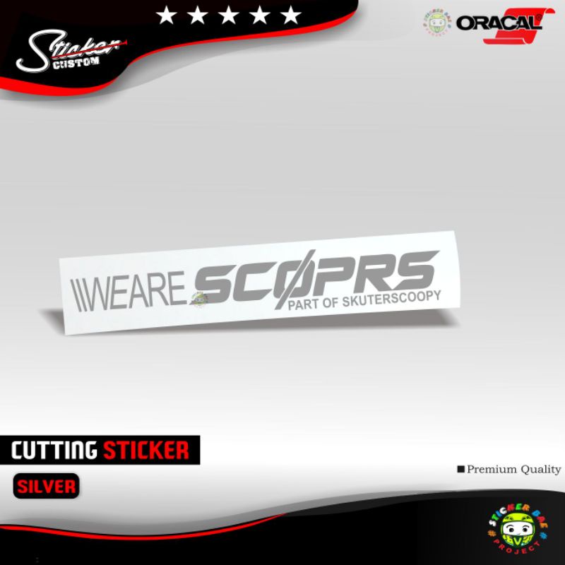 Sticker motor matic weare scoprs stiker cutting viral scoopy