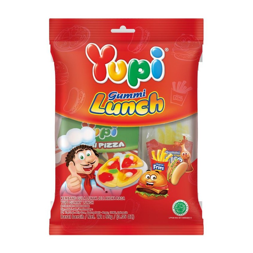 

YUPI GUMMY LUNCH 95 GR