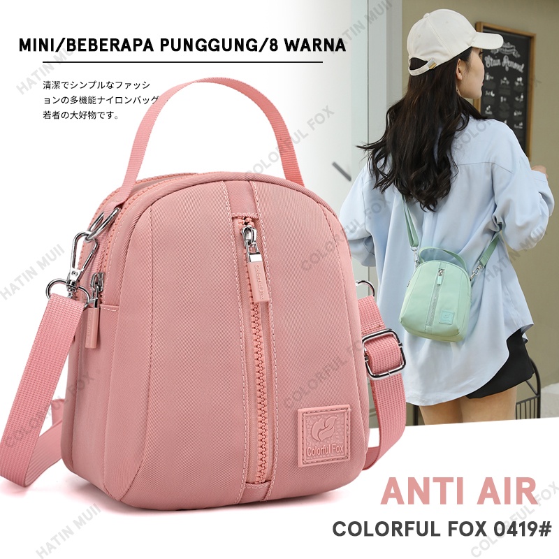 COLORFUL FOX 0419 Anti Air Tas Selempang Wanita Sling Bag