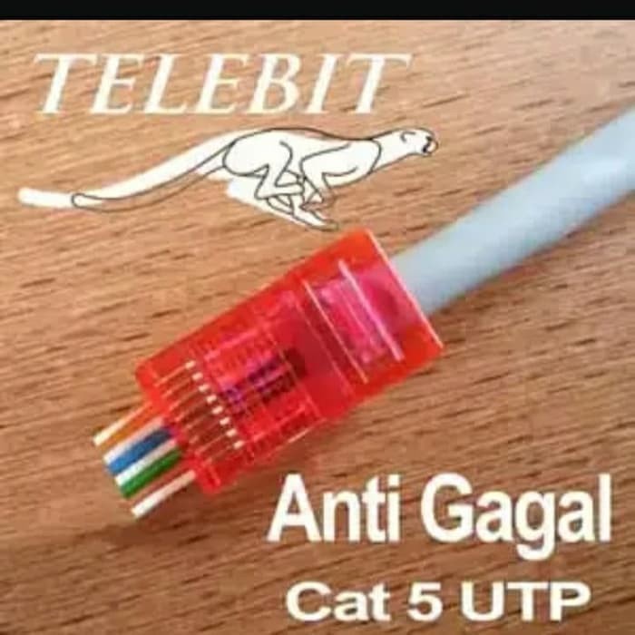 konektor rj45 cat5 anti gagal telebit