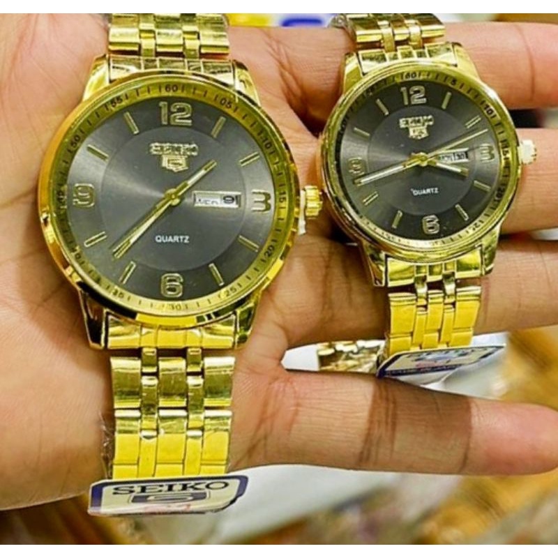 Seiko jam tangan Couple Anti Air/jam tangan pasangan tanggal on | jam tangan sepasang 2023 free bok termuran