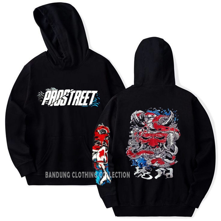 SWEATER HOODIE PRIA PROSTREET HITAM / HOODIE RACING RIDERS DISTRO PREMIUM QUALITY SIZE M L XL XXL / HOODIE SUNMORI PRIA WANITA