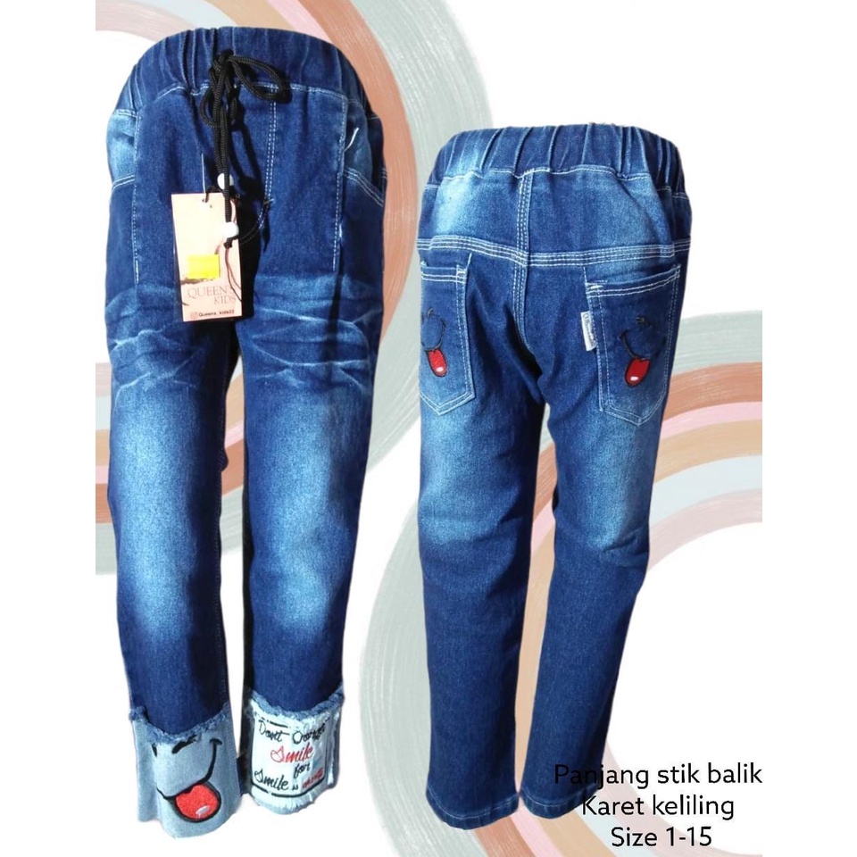 Owlet - celana jeans highwaist panjang anak