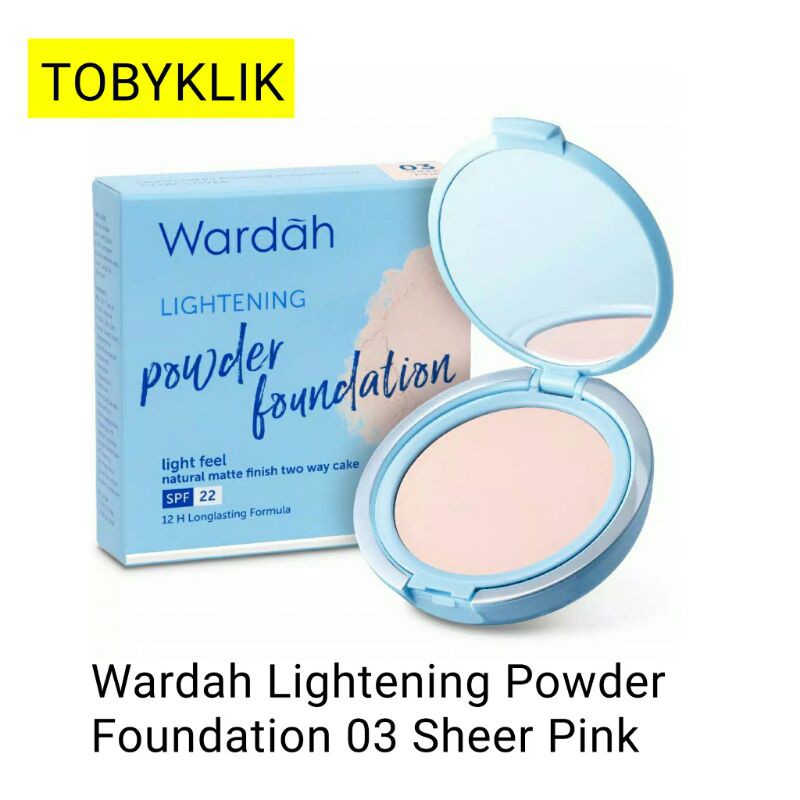 Wardah Lightening Two Way Cake Powder Foundation Light Feel 12 g