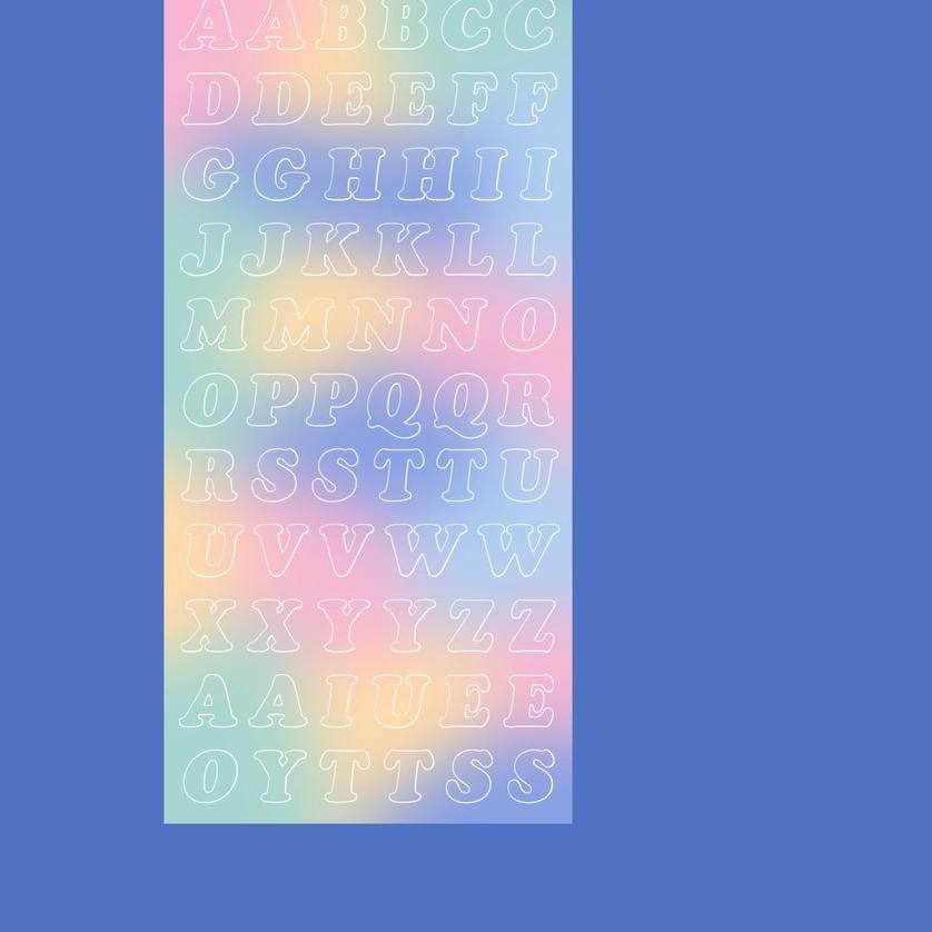 

PALING HOT!! (uqq-597) Palett.es - alphabet 01 sticker sheets