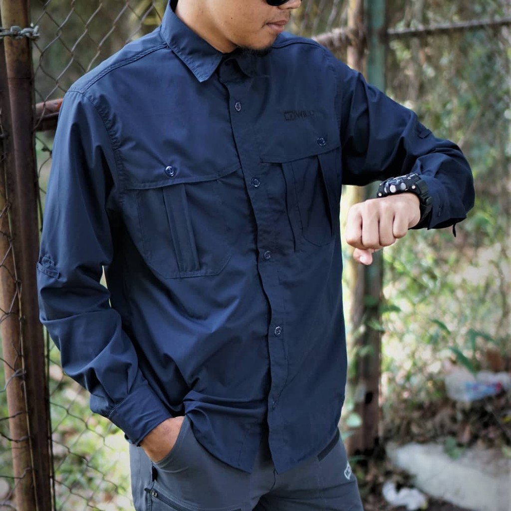 Kemeja Lapangan Tactical Wild Outdoor Baju Traveller