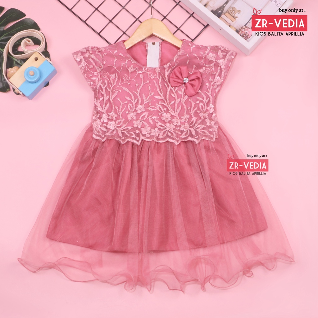 Gaun Baby Bella Uk. Bayi - 3 Tahun / Dress Balita Perempuan Branded Import Baju Anak Cewek Gaun Pesta Murah