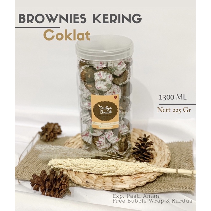 

SNACK KILOAN / MAKANAN RINGAN - BROWNIES COKLAT KERING TOPLES 225 GRAM