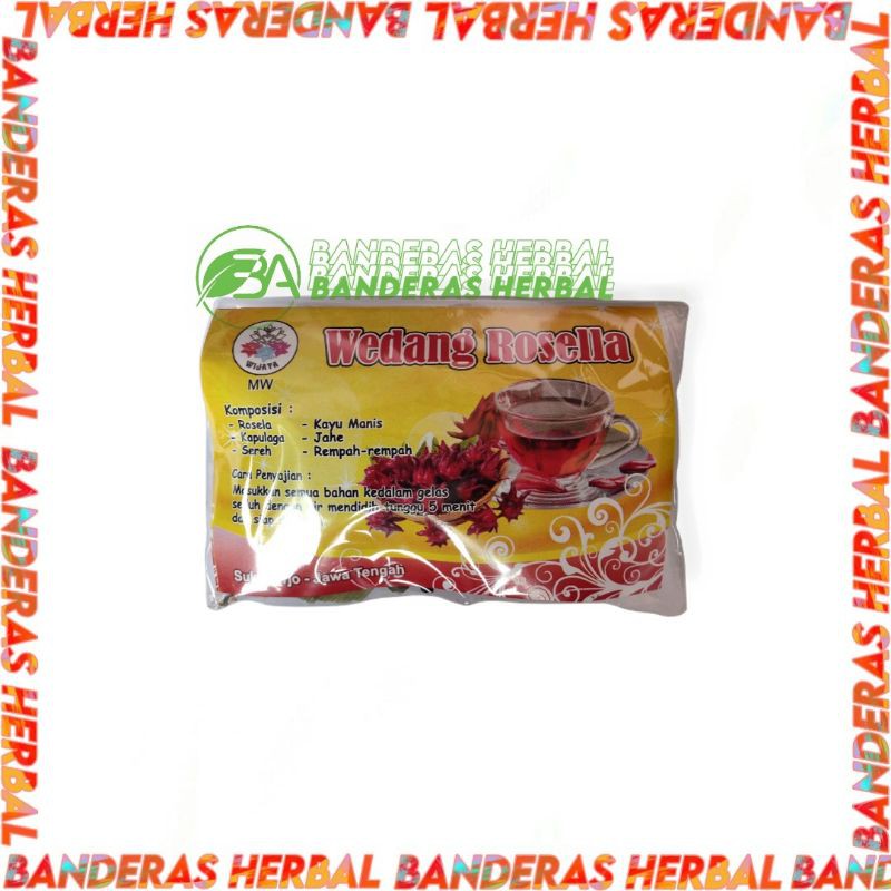 

Wedang Rosella porsi lengkap komplit