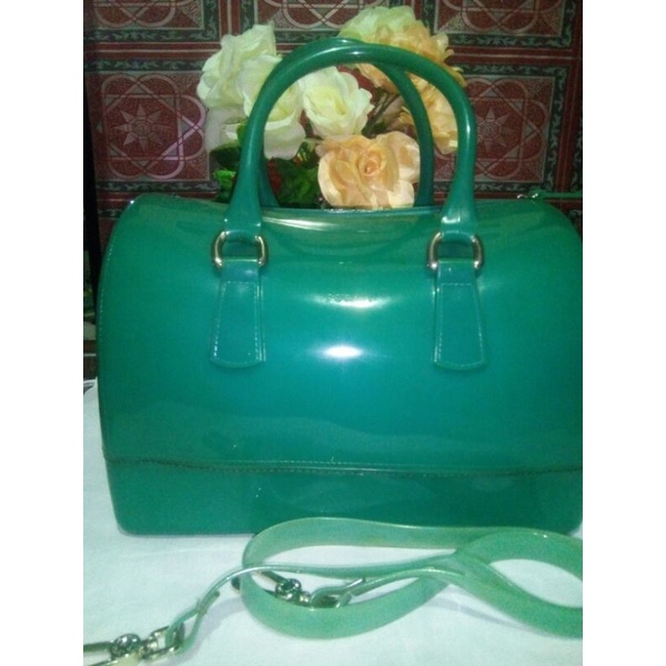 preloved furla jelly candy