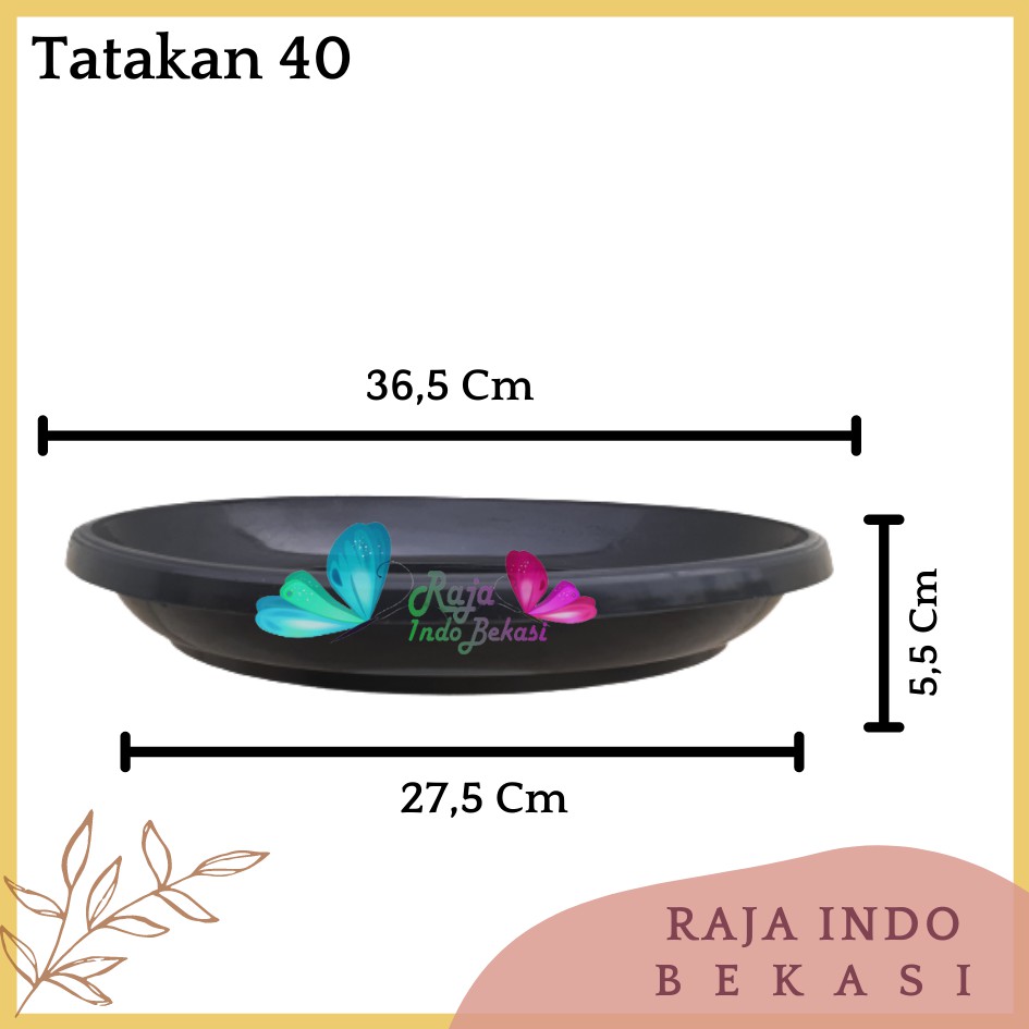 Tatakan Pot 40-60 Plastik Hitam Bp Gl Gbl Bp Nkt Untuk Pot 40CM Alas Pot Bunga 40 45 Cm Hitam Putih