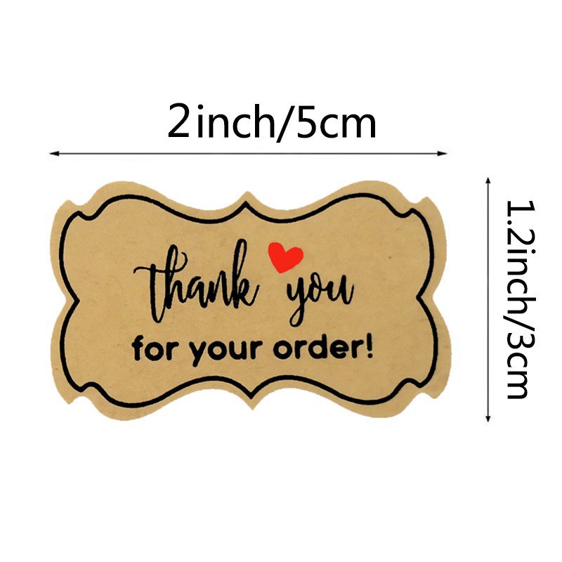 

( 250Pcs/Roll ) Stiker Sticker Label Thank You For Your Order - TYDK