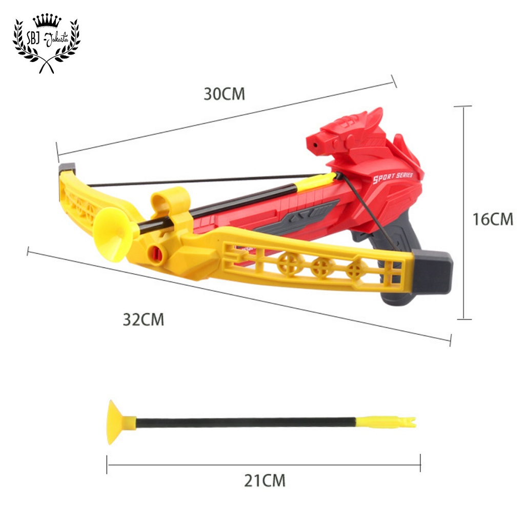 Mainan anak Crossbow Panah Bowgun Pistol Panah Peluru karet Toys Arrow