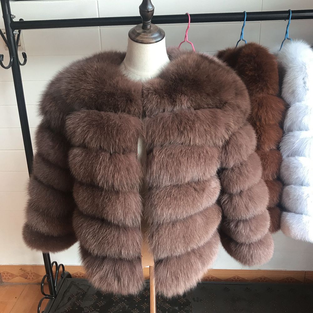 real fox fur coat