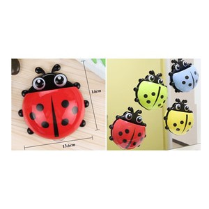 Holder Kumbang / Lady Bug Tempat Odol Sikat Gigi Organizer Tooth Brush