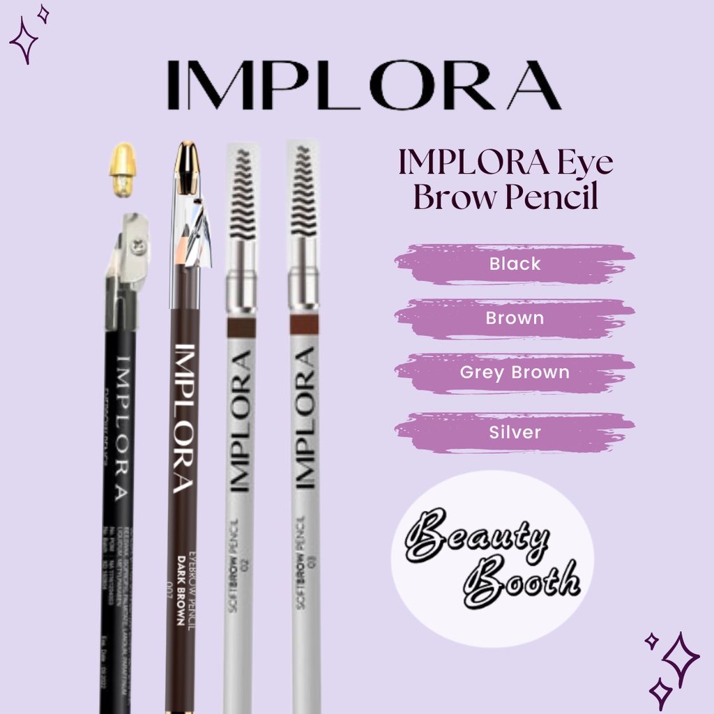 IMPLORA Eye Brow Pencil | Soft Brow Pensil Alis