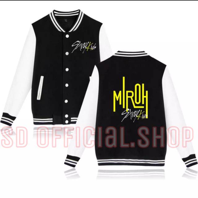 (bayar ditempat) jaket baseball varsity KPOP STRAYKIDS MIROH