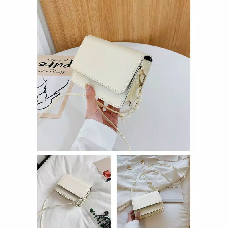 Bundara.id Ta-1142 Tas wanita selempang mini kotak satchel import