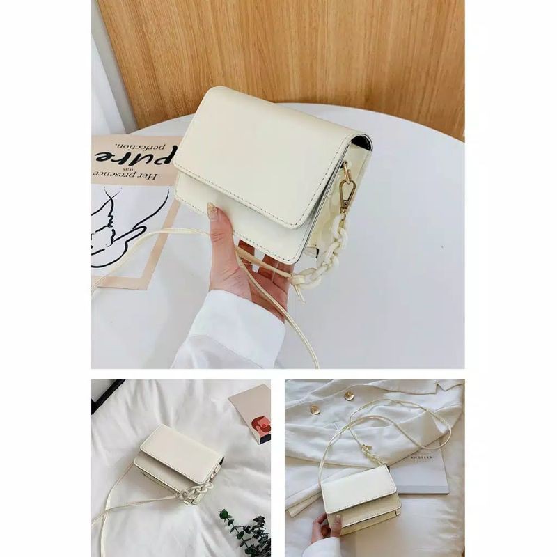 Medan Termurah KD029 Tas wanita selempang mini kotak satchel import