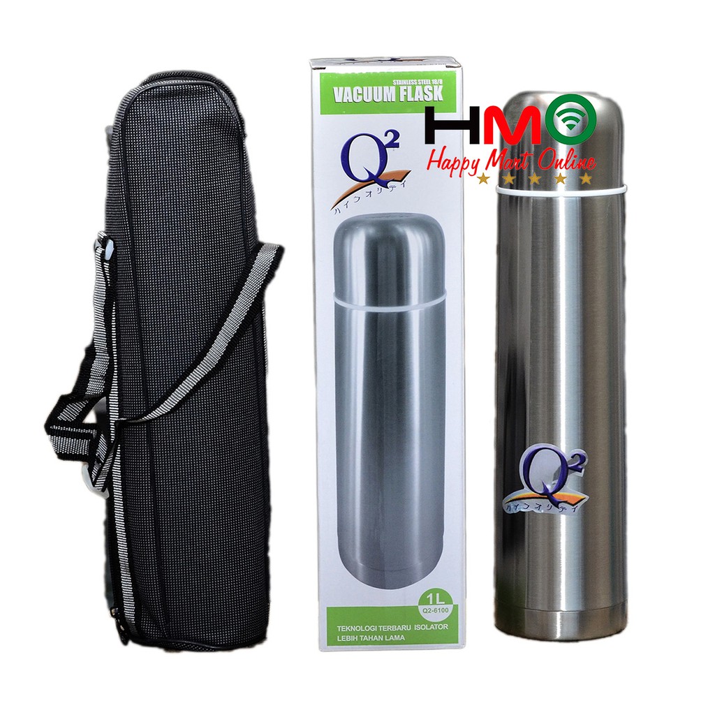 Thermos Termos Air Panas dan Dingin Q2 Vacuum Flask 250Ml, 500Ml, 750Ml, 1000Ml-1