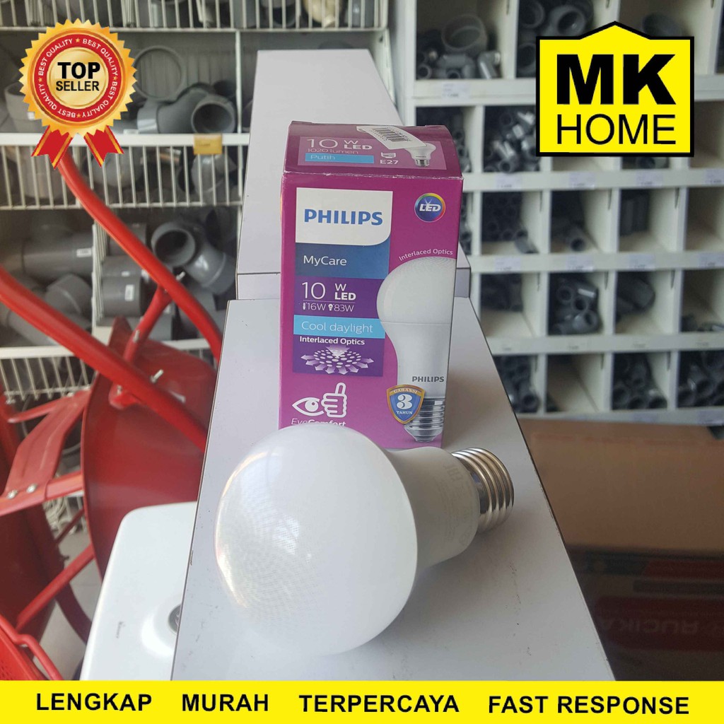 Lampu LED Philips 10 my care watt Bohlam
