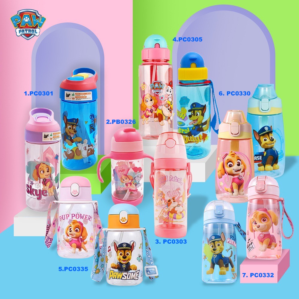 Genuine PAW PATROL WATERBOTTLES BPA FREE TRITAN MATERIAL