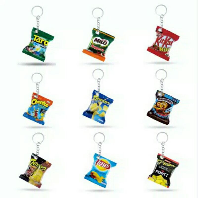 Ganci miniatur gantungan kunci miniatur/gantungan kunci miniatur snack