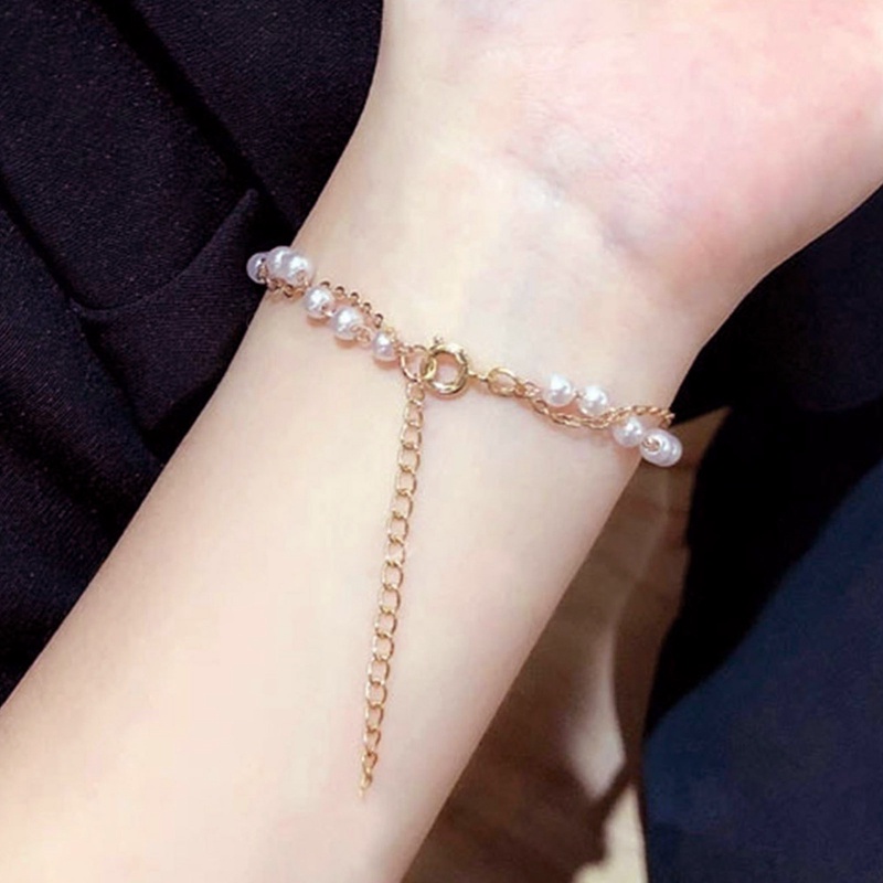 Gelang Mutiara Gaya Retro Korea Untuk Wanita