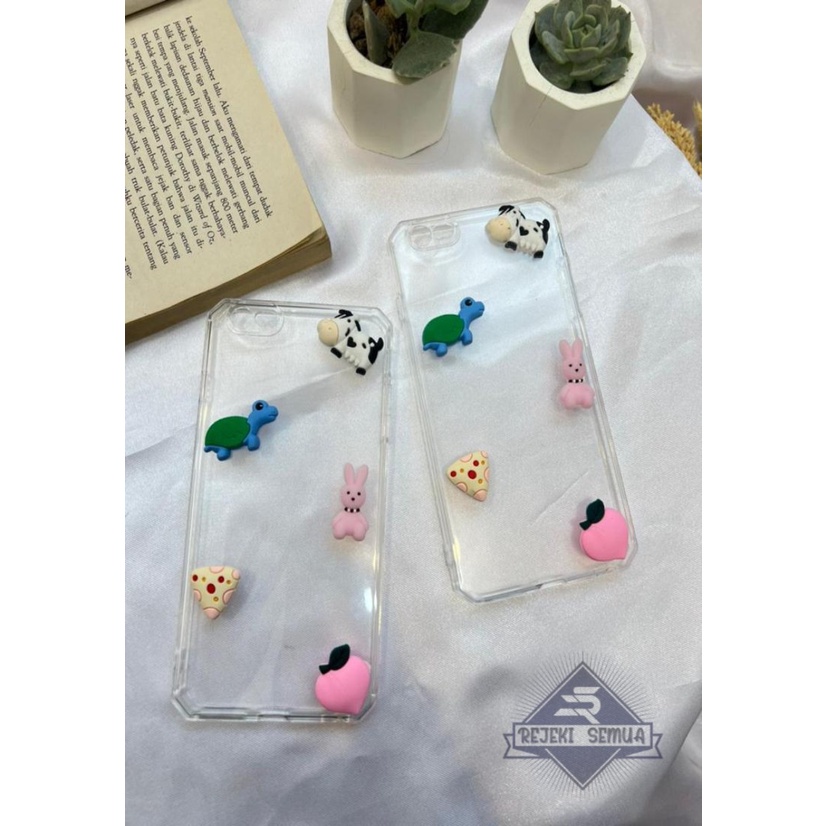 Y022 CLEAR CASE SOFTCASE CLEAR JELLY KARAKTER 3D CUTE OPPO A31 A1K 2020 A8 A3S A5S F9 A12 A11K RENO 