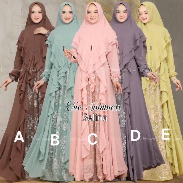 GAMIS SYAR'I SELINA SET KHIMAR by ERIC SUMMER'S