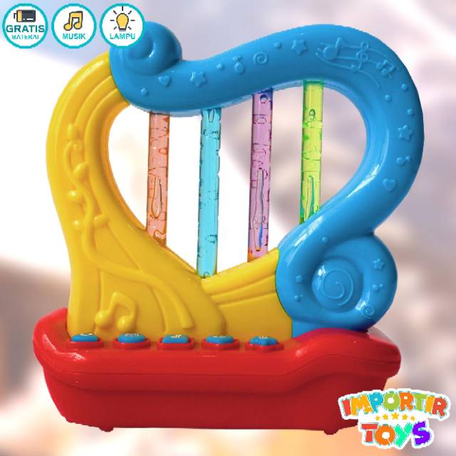 Mainan Musikal Anak Harp Colourful Lucu Dan Menarik