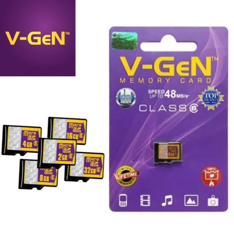VGen Memory 4Gb 8Gb 16Gb Class 6 Vgen